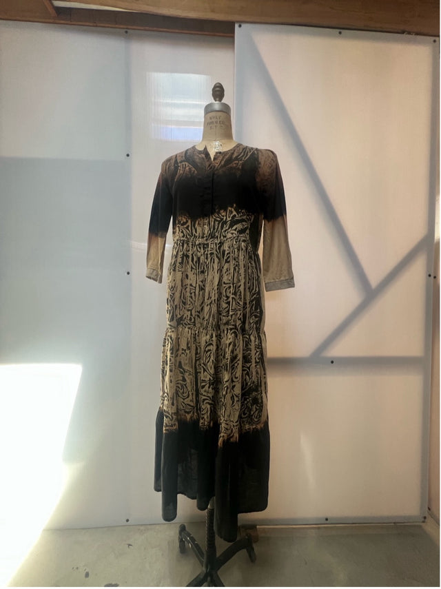 Simon Ungless - Fade and Print Cotton Prairie Dress