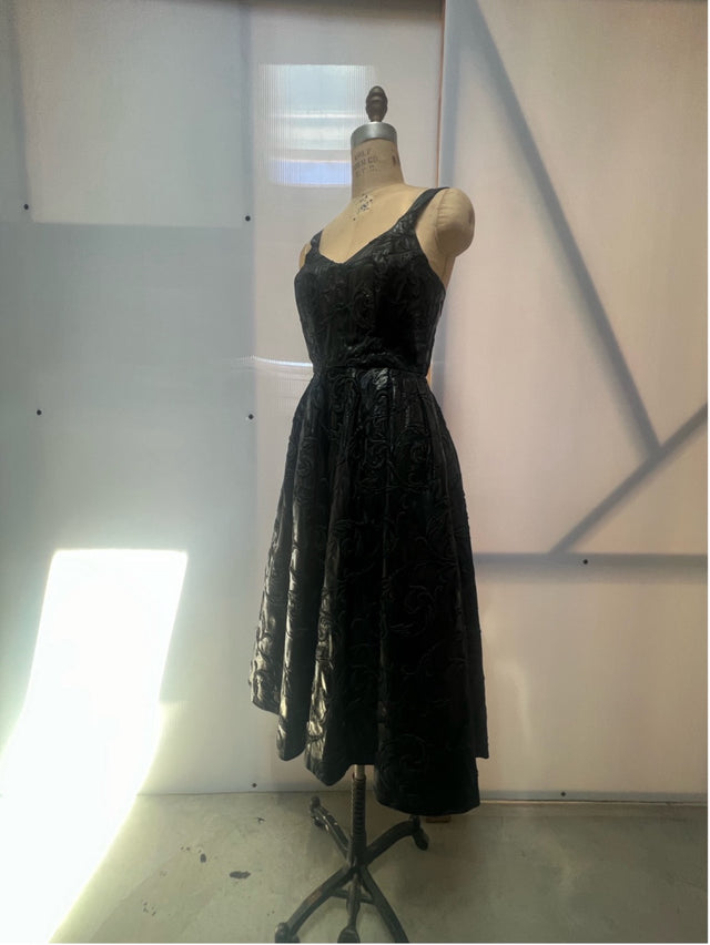 Simon Ungless - Brocade Rubberized Print Dress