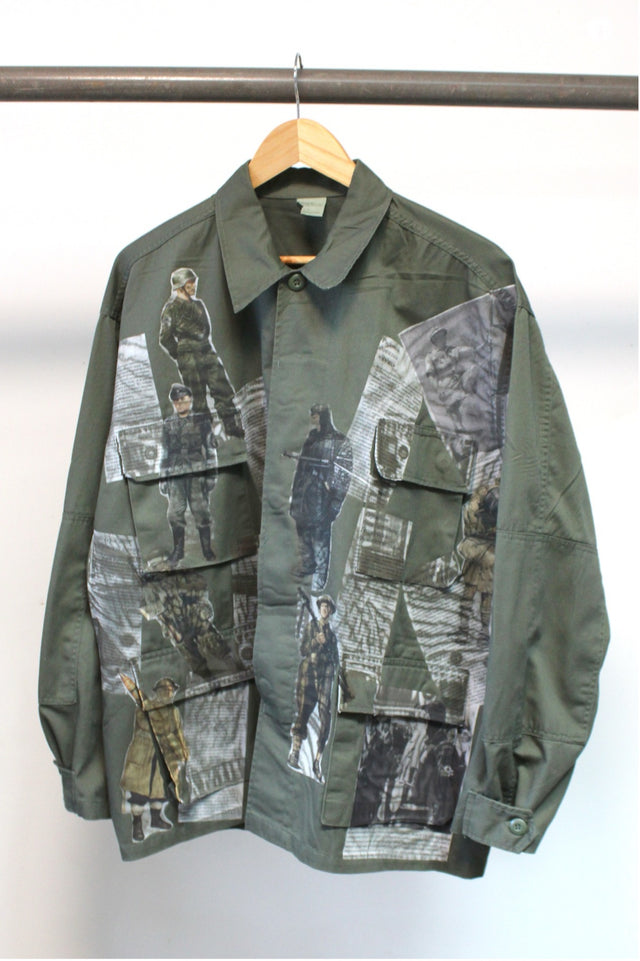Simon Ungless - Military Shirt with Transfer Print