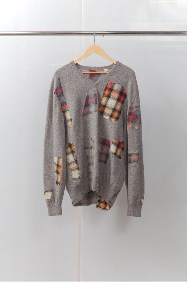 Simon Ungless - Cashmere Sweater with Flannel Felt