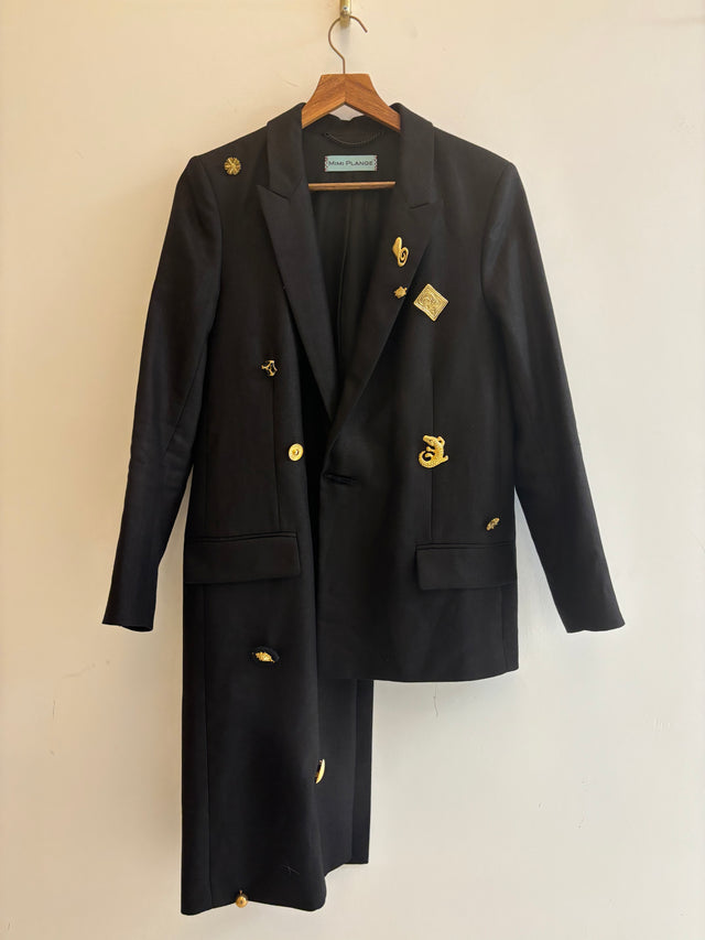 Mimi Plange - Asymmetrical Jacket with Multi Pins