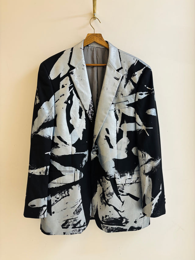 Simon Ungless - Tuxedo Jacket with Silver Feather Roadkill