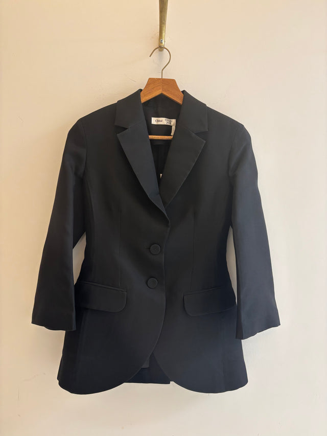 Chloe x Atelier Jolie - Single-Breasted A-Line Blazer