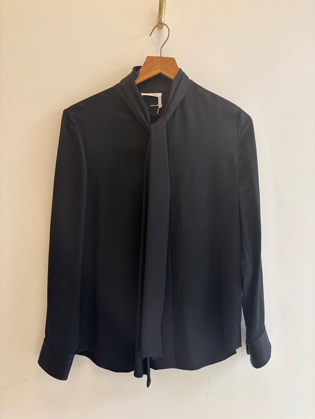 Chloe x Atelier Jolie - Scarf-Neck Silk Blouse