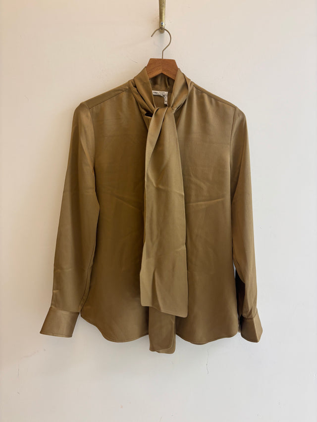 Chloe x Atelier Jolie - Scarf-Neck Silk Blouse