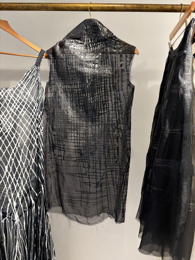 Valerj Pobega- Dark Entries Fishnet Top