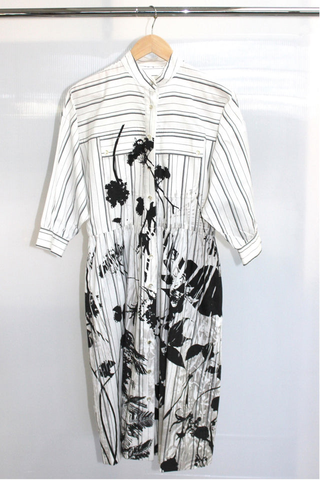 Simon Ungless - Button-Through Stripe Dress